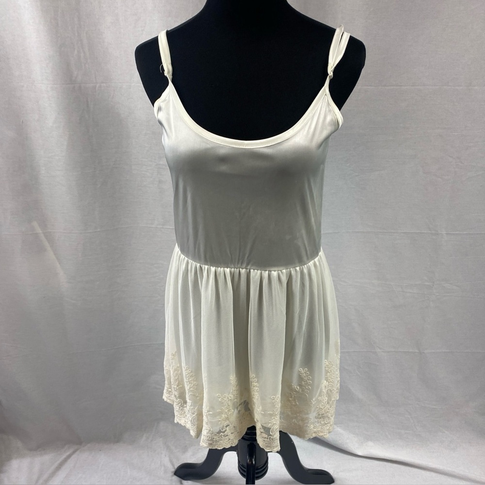 axes femme Romantic Cami Slip Dress Nightgown Japan Kawaii Medium Lacey Vintage
